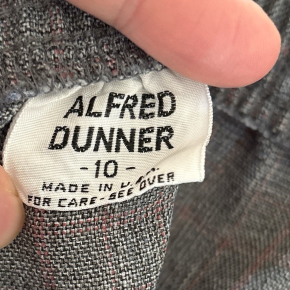 3PC ALFRED DUNNER GRAY PLAID SUIT BLAZER SZ 16 PANTS PENCIL SZ 12 SKIRT SZ 10 - Picture 8 of 10
